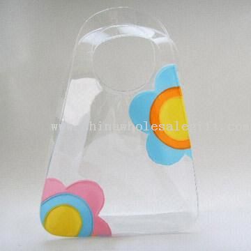 Trapeziform läpinäkyvä PVC laukku